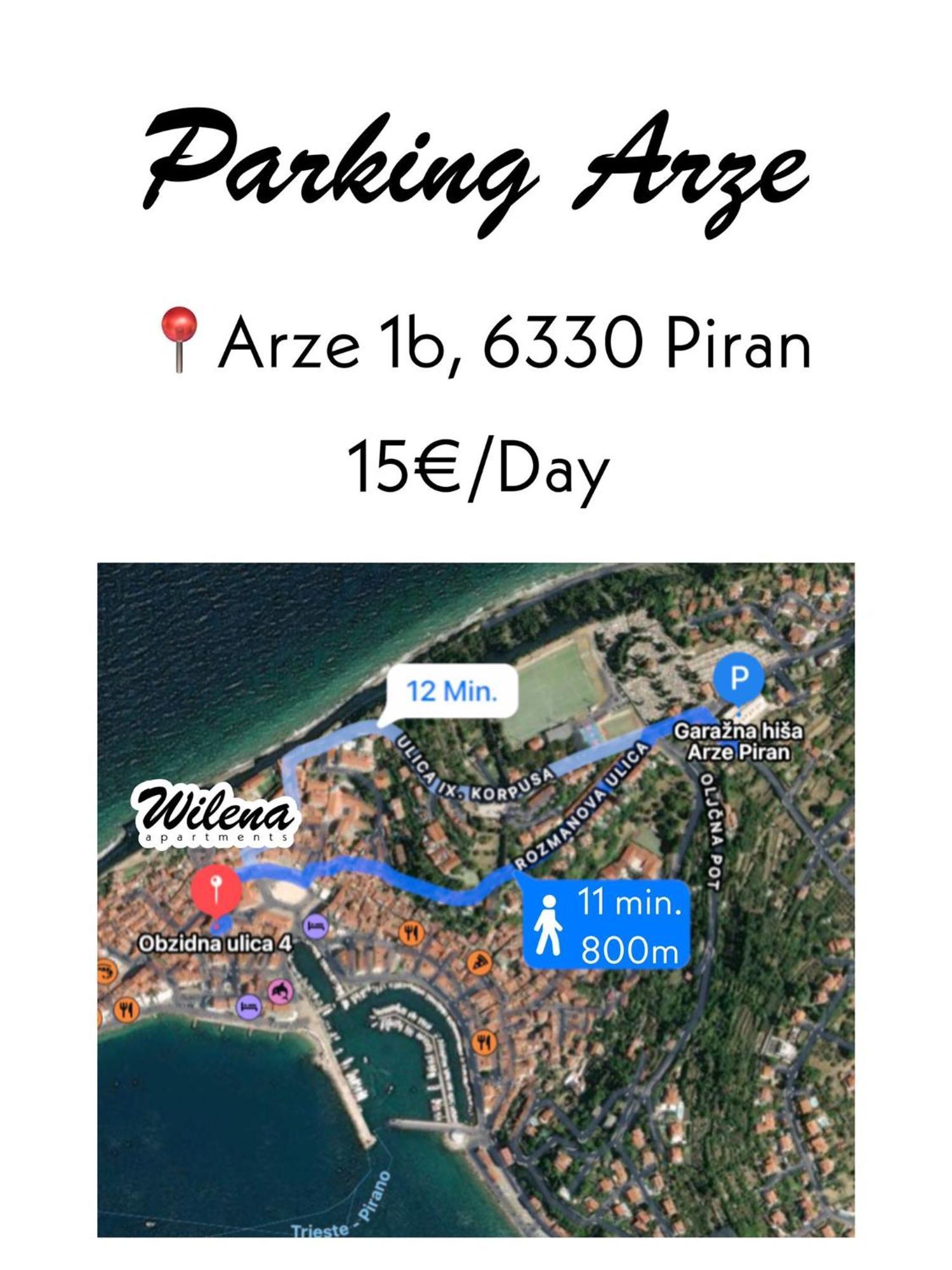Wilena Apartments Piran Exteriör bild